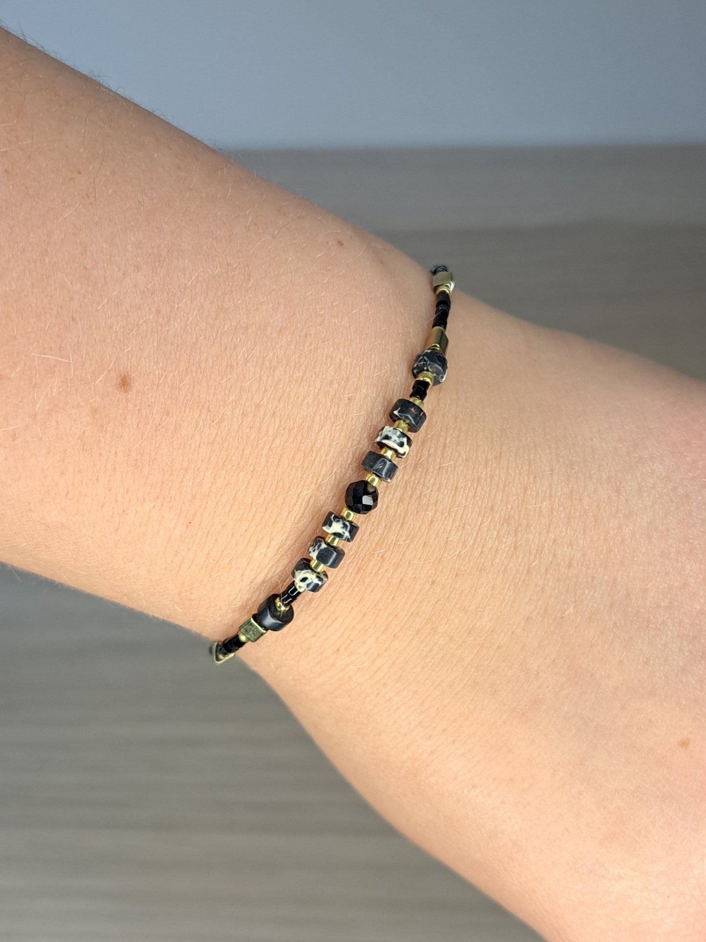 Armband | zwart/goud - Decobloss