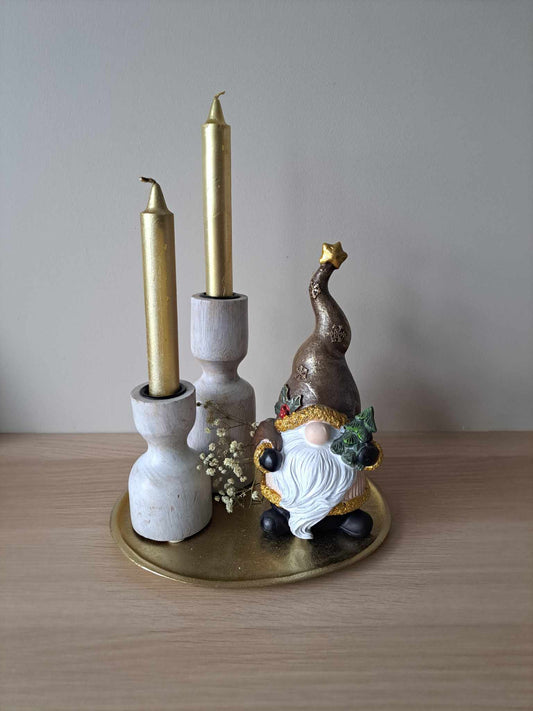 Decortieset | kers | goud/wit - Decobloss