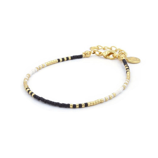 Delicate Bracelet Black & White |Mint15 - Decobloss