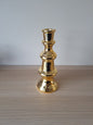 Kandelaar voor dinerkaars "chess" | goud | 9x9x23 - Decobloss