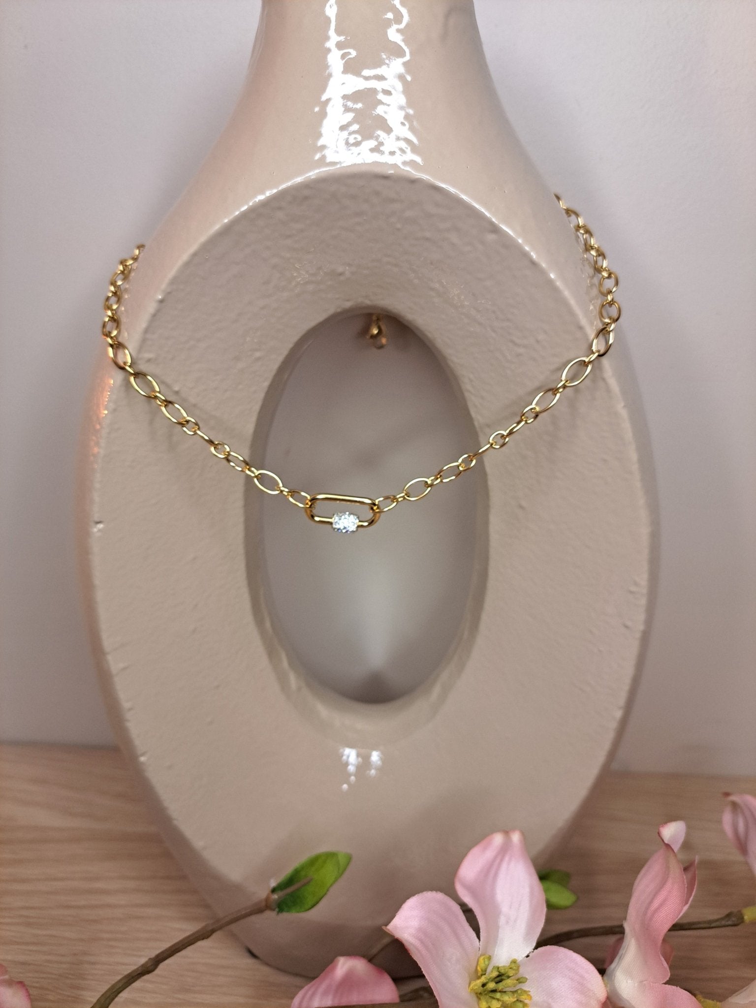 Ketting | Goud | Strass | Bohm Paris - Decobloss