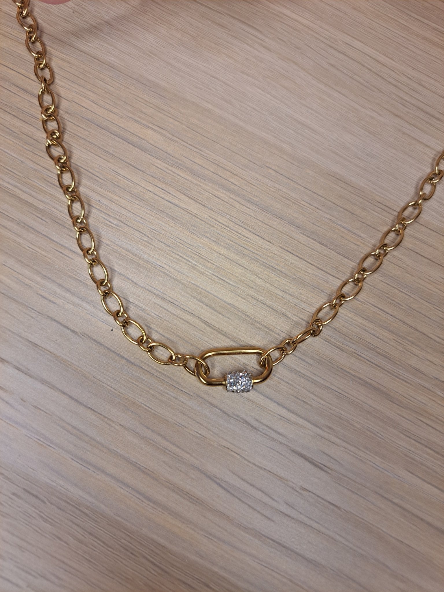 Ketting | Goud | Strass | Bohm Paris - Decobloss