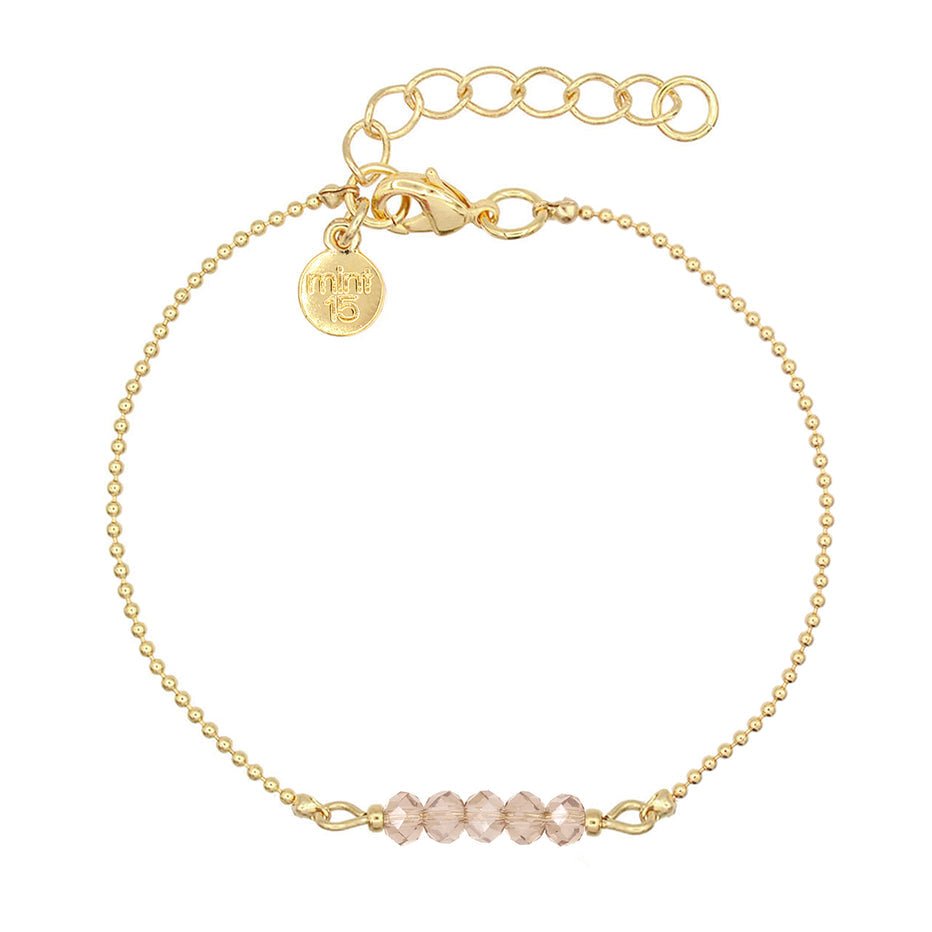 Little sparkles Bracelet champagne |Mint15 - Decobloss