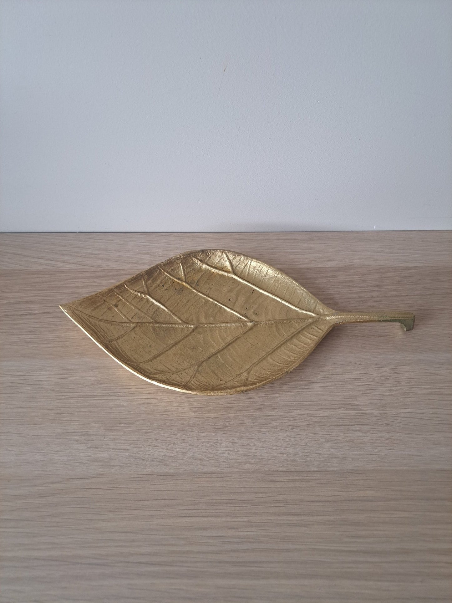 Schaaltje blad | Goud | 30x15cm - Decobloss