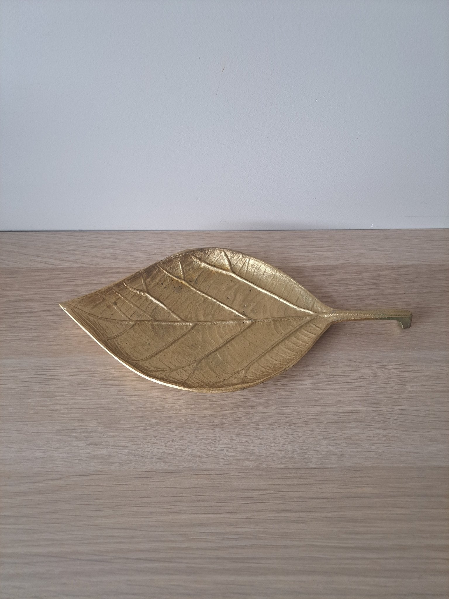 Schaaltje blad | Goud | 30x15cm - Decobloss